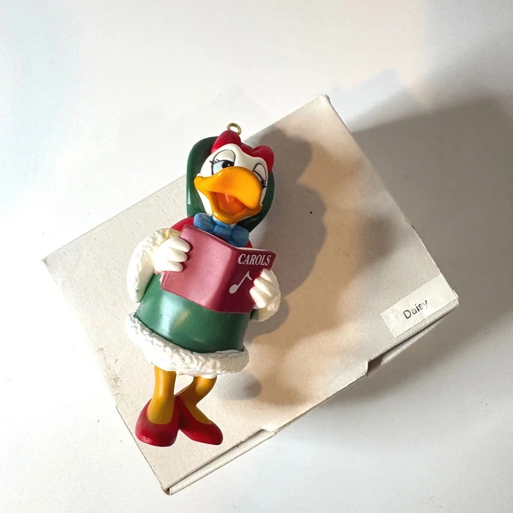 Disney Daisy Duck Christmas Caroler Ornament Vintage Holiday Decor with Box